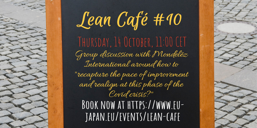 Lean Café #10 blackboard