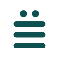 Abbeal logo - 3 green lines and 2 dots above