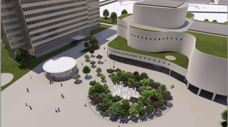 スマートシルヴァン 気候適応型アーバン・マイクロパーク – 上空映像